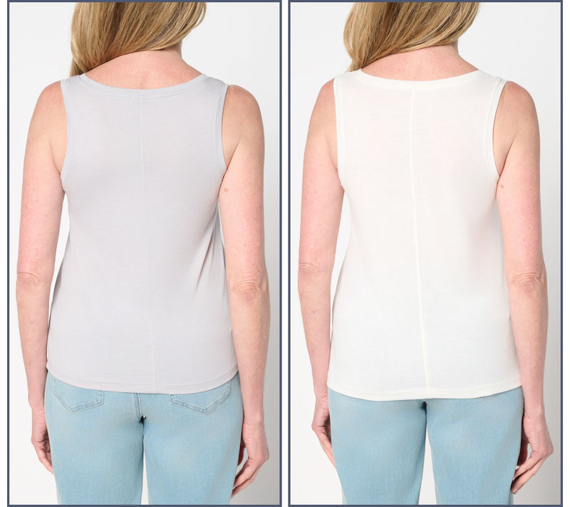 Barefoot Dreams Malibu Collection Pima Modal 2-Pack Tank — View 12