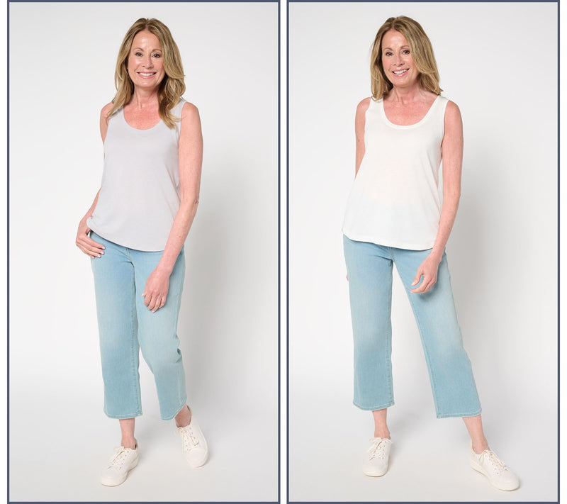 Barefoot Dreams Malibu Collection Pima Modal 2-Pack Tank — View 13