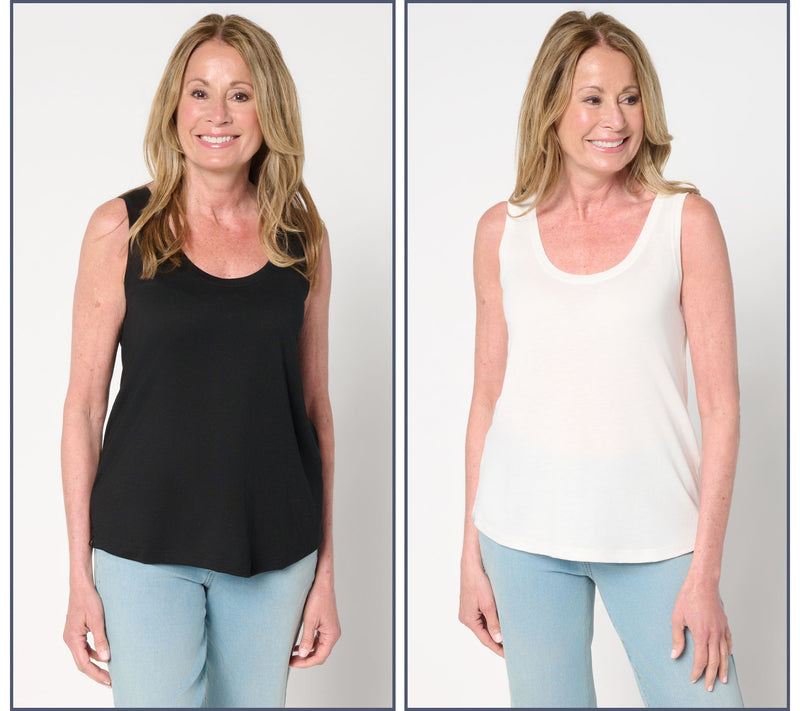Barefoot Dreams Malibu Collection Pima Modal 2-Pack Tank — View 5