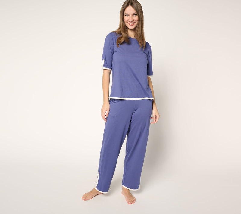 Cuddl Duds Flexwear Color Accent Pant — View 12