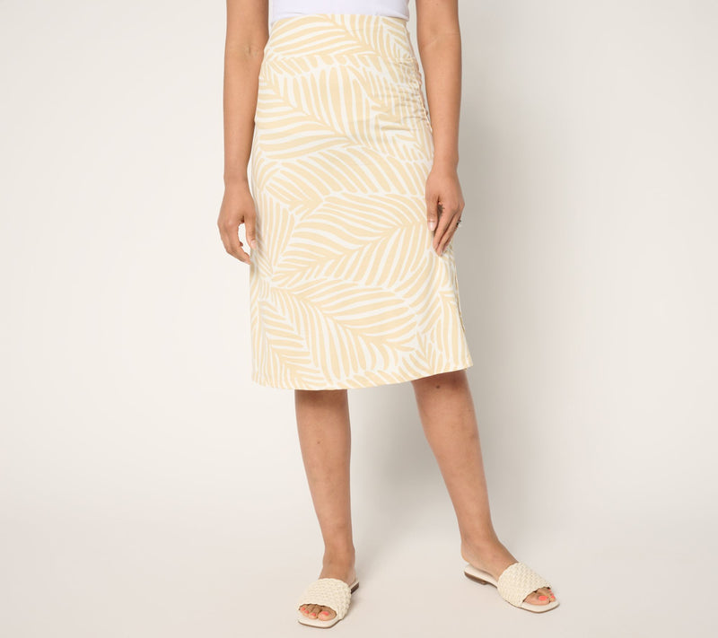 Cuddl Duds Flexwear Midi Skirt — View 9