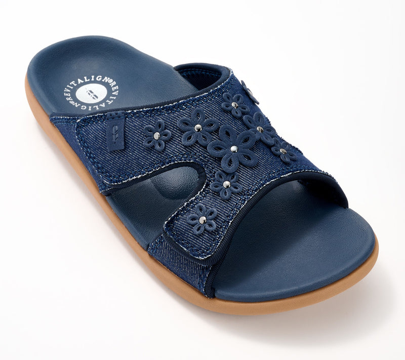 Revitalign Orthotic Floral Slide Sandals - Kholo Hamptons — View 2