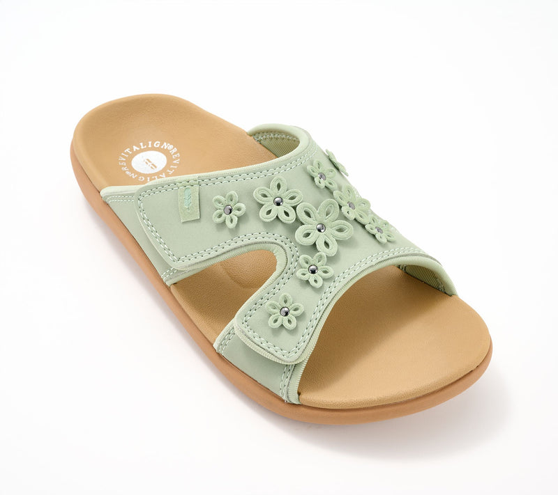 Revitalign Orthotic Floral Slide Sandals - Kholo Hamptons — View 20