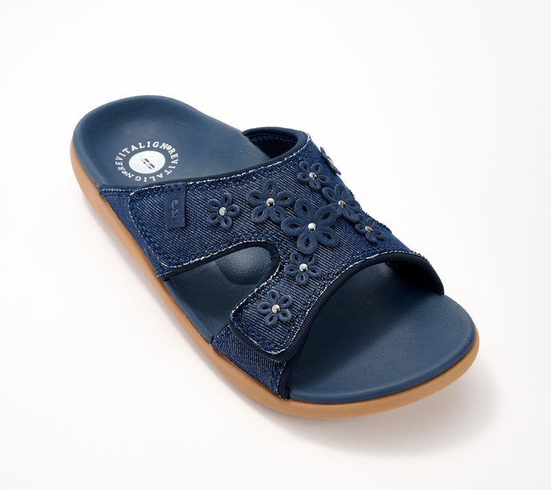Revitalign Orthotic Floral Slide Sandals - Kholo Hamptons — View 21