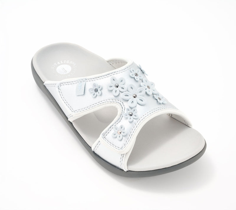 Revitalign Orthotic Floral Slide Sandals - Kholo Hamptons — View 22