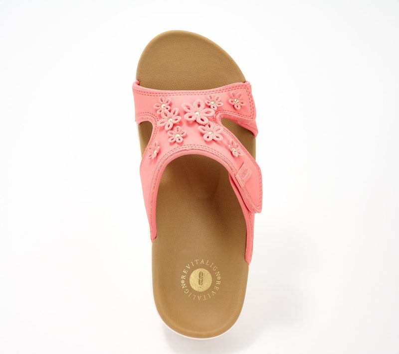 Revitalign Orthotic Floral Slide Sandals - Kholo Hamptons — View 7