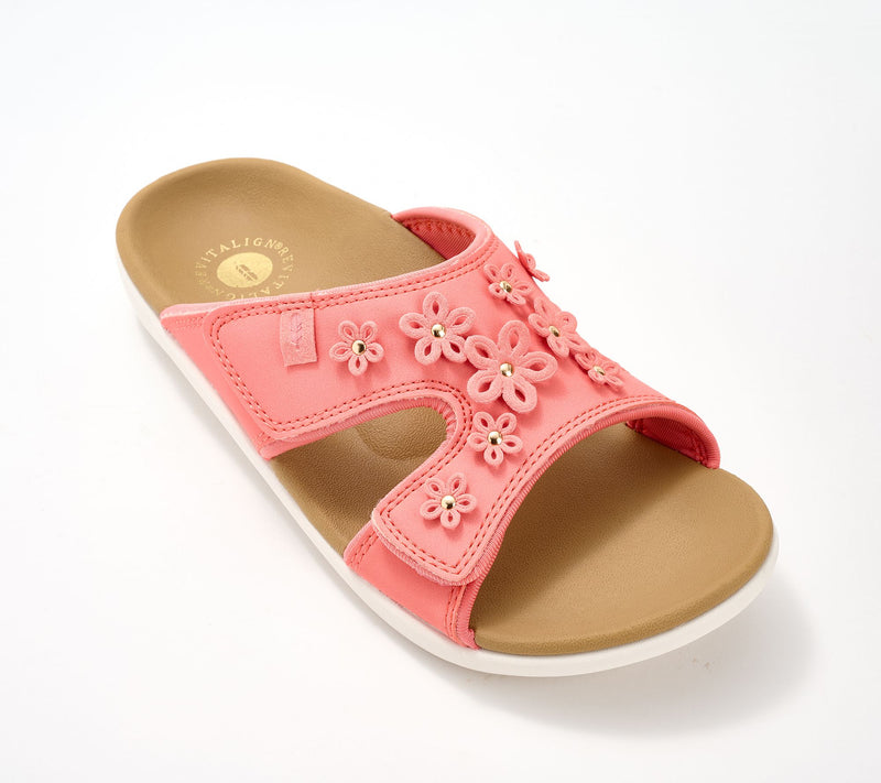 Revitalign Orthotic Floral Slide Sandals - Kholo Hamptons — View 24
