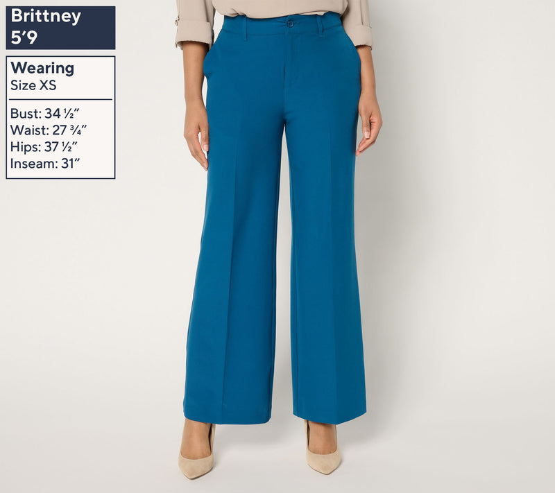 BEAUTIFUL by Lawrence Zarian Regular Wide Leg Tailored Pant — View 6