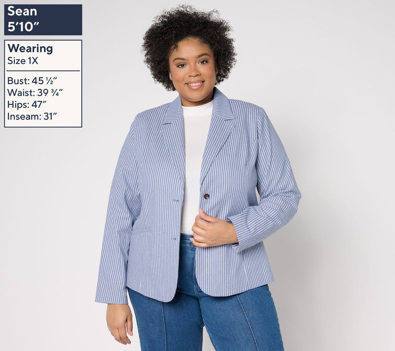 BEAUTIFUL by Lawrence Zarian Notch Collar Blazer Blazer — View 3