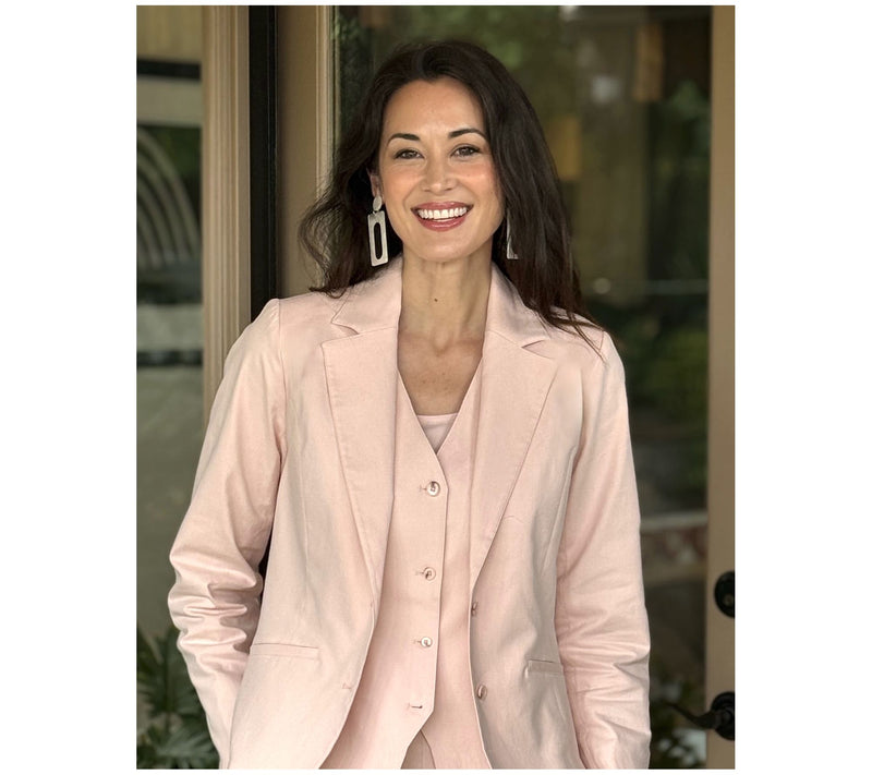 BEAUTIFUL by Lawrence Zarian Notch Collar Blazer Blazer — View 8
