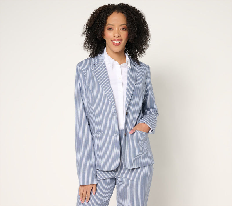 BEAUTIFUL by Lawrence Zarian Notch Collar Blazer Blazer — View 12