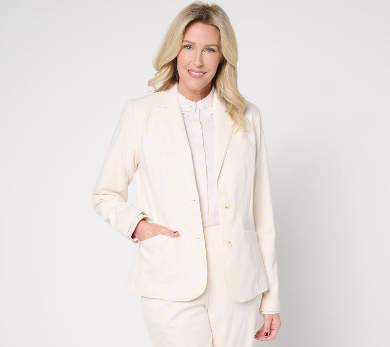 BEAUTIFUL by Lawrence Zarian Notch Collar Blazer Blazer — View 13