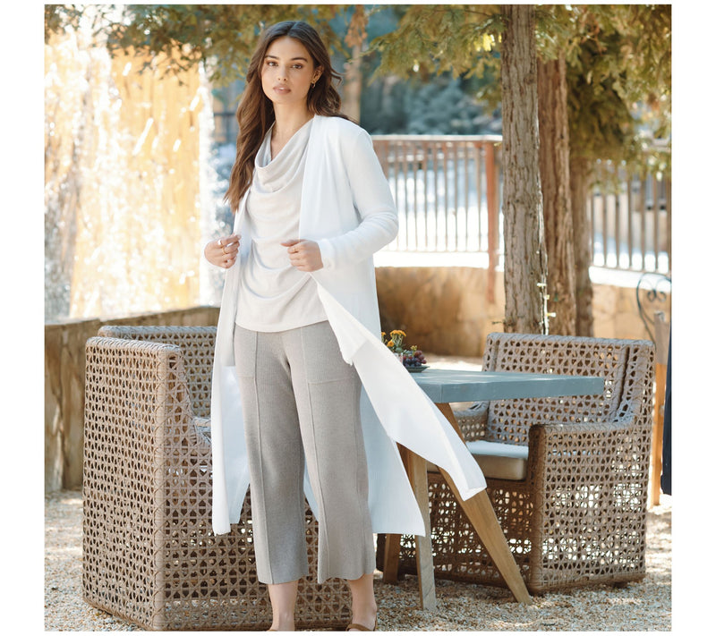 Barefoot Dreams CozyChic Ultra Lite Pointelle Everything Cardigan — View 24