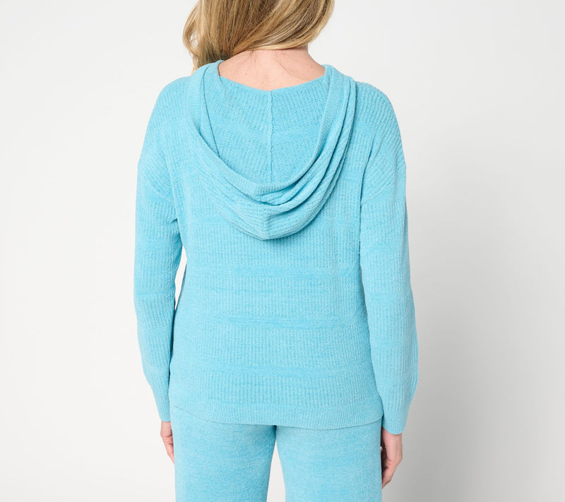Barefoot Dreams CozyChic Ultra Lite Striped Hoodie — View 3