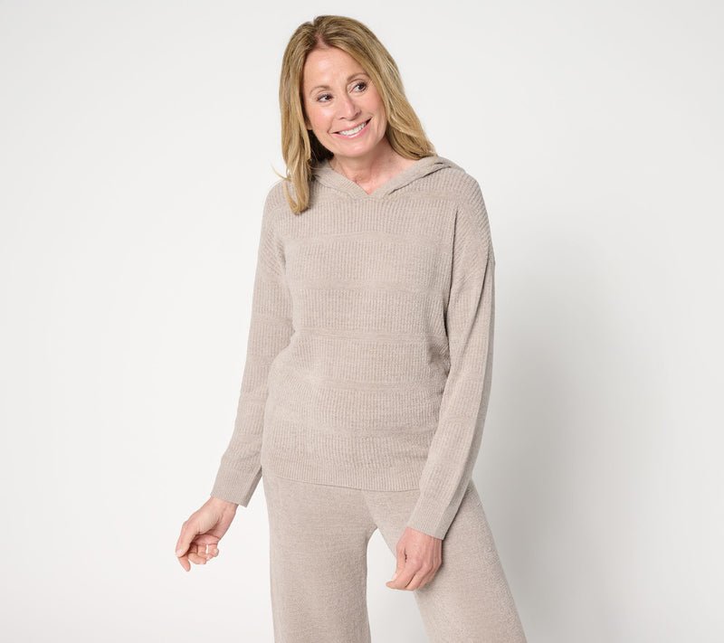 Barefoot Dreams CozyChic Ultra Lite Striped Hoodie — View 12