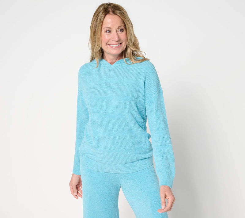 Barefoot Dreams CozyChic Ultra Lite Striped Hoodie — View 13