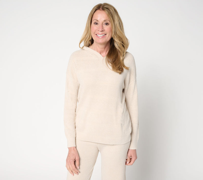Barefoot Dreams CozyChic Ultra Lite Striped Hoodie — View 14