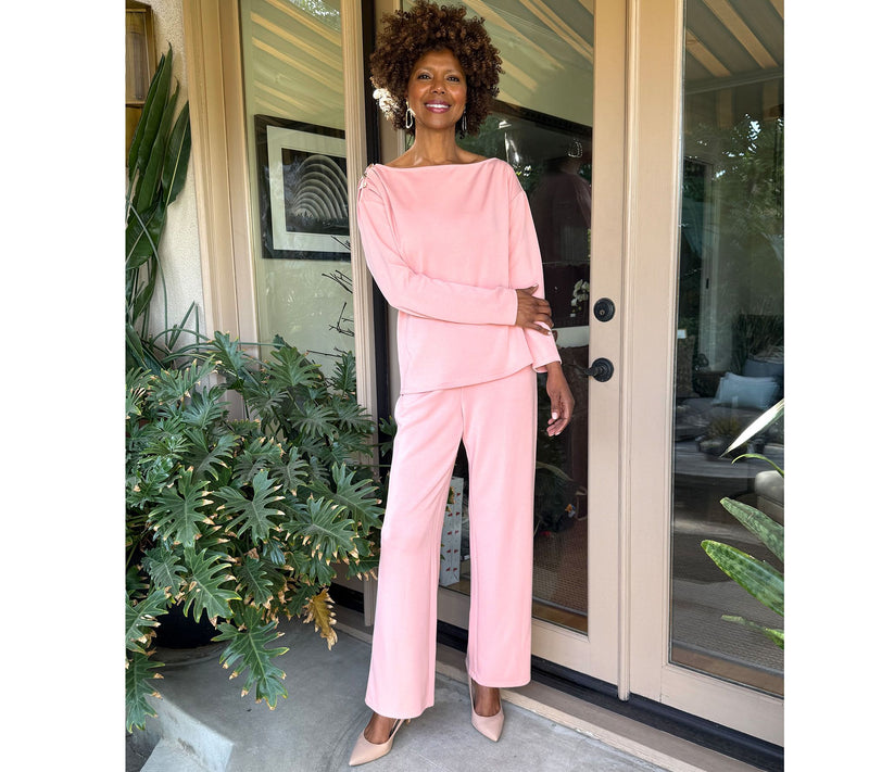 BEAUTIFUL by Lawrence Zarian Asymmetric Boatneck Top — View 7