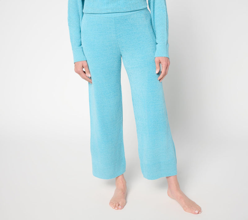 Barefoot Dreams Petite CozyChic Ultra Lite Stripe Cuff Crop Pant — View 14