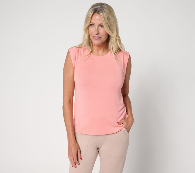 Barefoot Dreams Malibu Collection Modal Muscle Tee — View 3