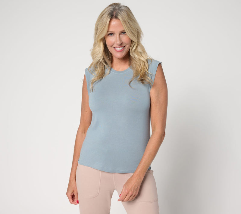 Barefoot Dreams Malibu Collection Modal Muscle Tee — View 5
