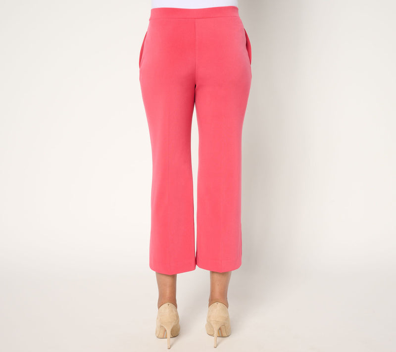 Susan Graver LK Fusion Regular Mini Boot Cut Crop Pants — View 12