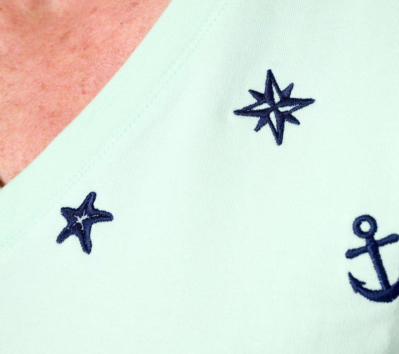 Sport Savvy French Terry Sweatshirt with Novelty Embroidery — View 5