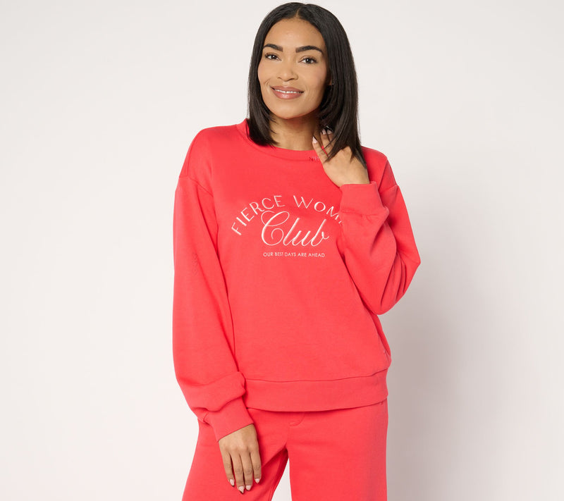 Peace Love World Ali+Mally Fierce Women Sweatshirt — Main view