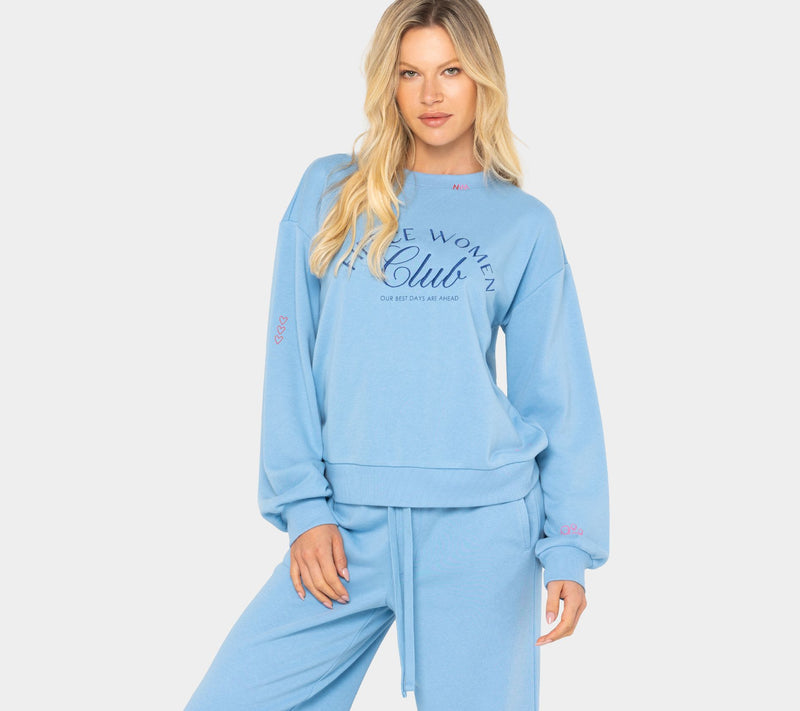 Peace Love World Ali+Mally Fierce Women Sweatshirt — View 7