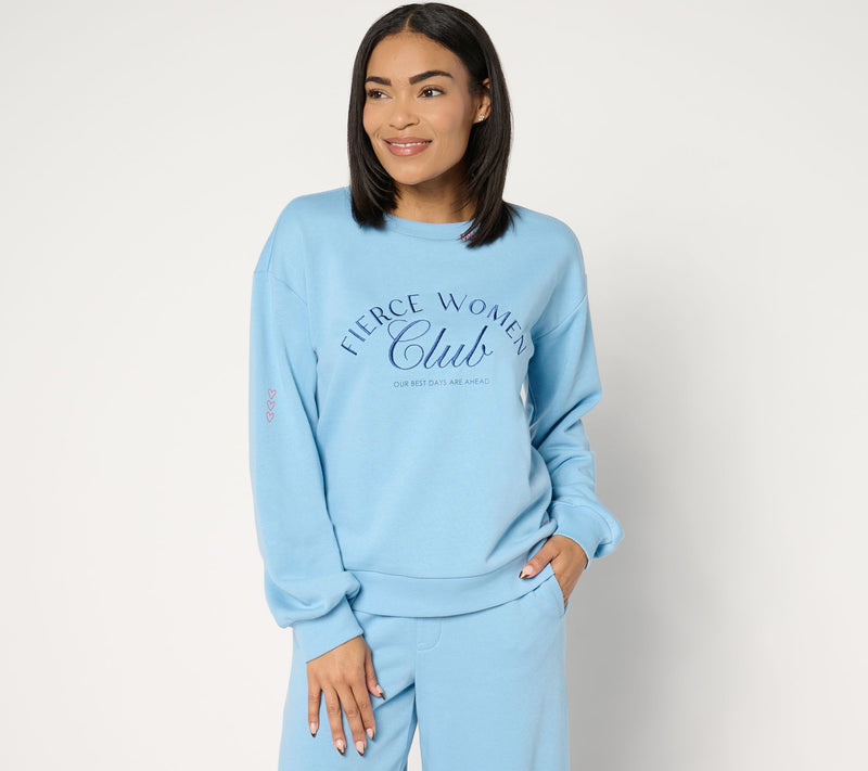 Peace Love World Ali+Mally Fierce Women Sweatshirt — View 15