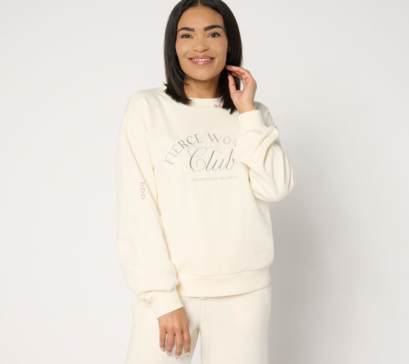 Peace Love World Ali+Mally Fierce Women Sweatshirt — View 16