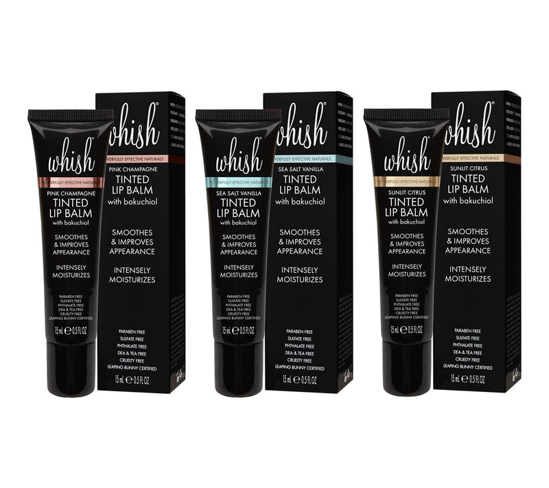 Whish Moisturizing Lip Balm Trio with Bakuchiol — Main view
