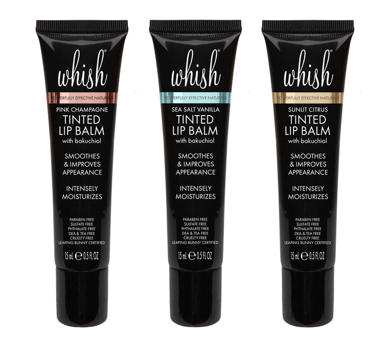 Whish Moisturizing Lip Balm Trio with Bakuchiol — View 2