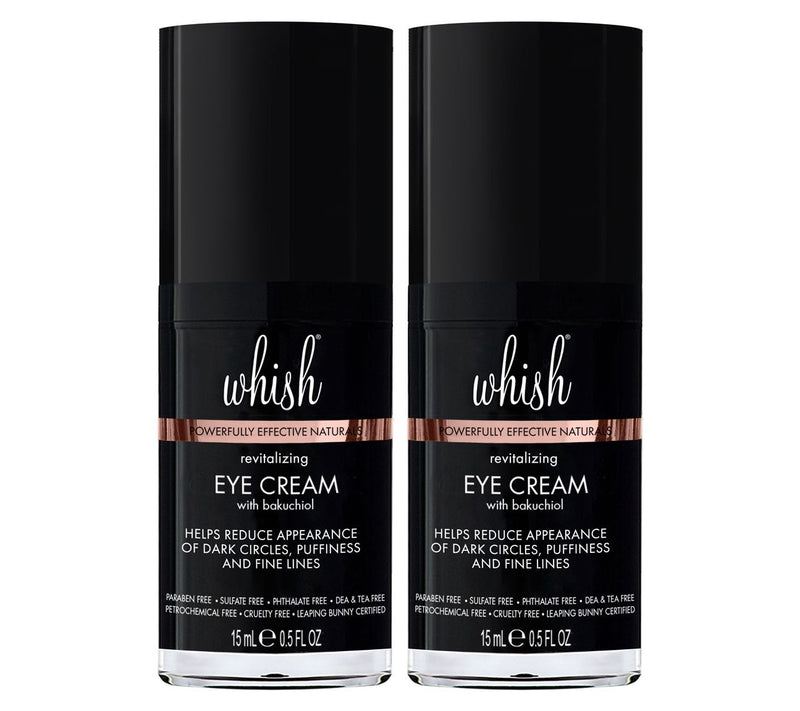 Whish Revitalizing Eye Cream 0.5oz Duo w/ Bakuchiol — View 2