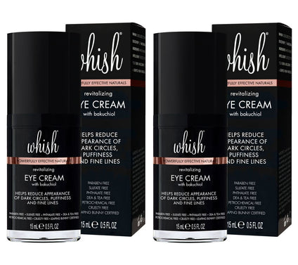 Whish Revitalizing Eye Cream 0.5oz Duo w/ Bakuchiol