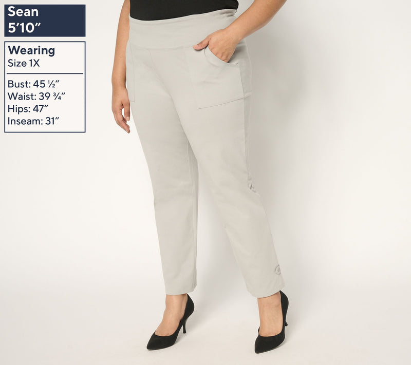 Women with Control Tummy Control 86/14 Regular Straight Pants — View 8