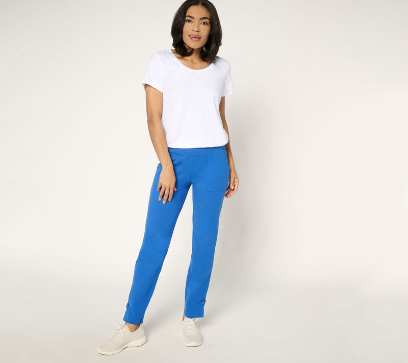 Women with Control Tummy Control 86/14 Regular Straight Pants — View 11