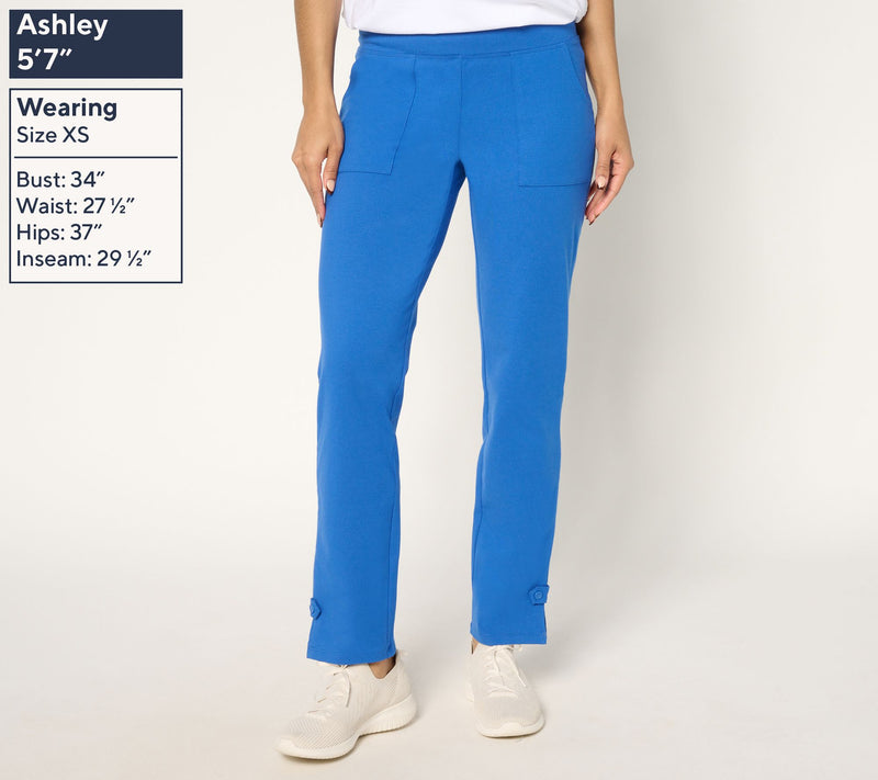 Women with Control Tummy Control 86/14 Regular Straight Pants — View 9