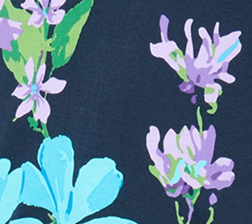 Quacker Factory Wildflower Printed 3/4 Sleeve Top — View 9