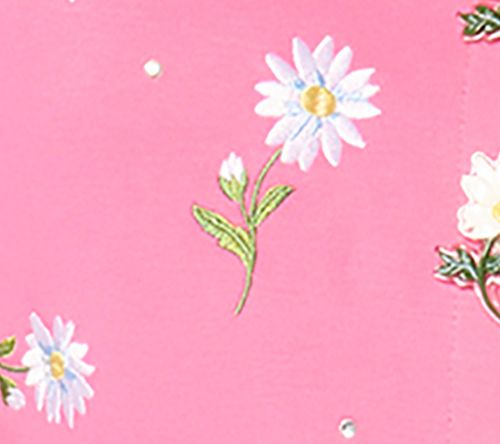 Quacker Factory Field of Daisies Button Cover Short Sleeve Cardigan — View 7