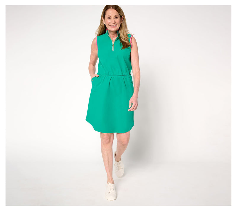 Isaac Mizrahi Live! Petite Clubhouse Saturday Stretch Dress — View 13