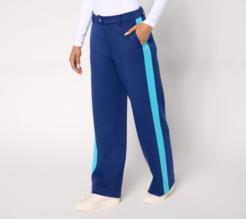 Isaac Mizrahi Live! Petite Clubhouse Scuba Knit Pants — View 7