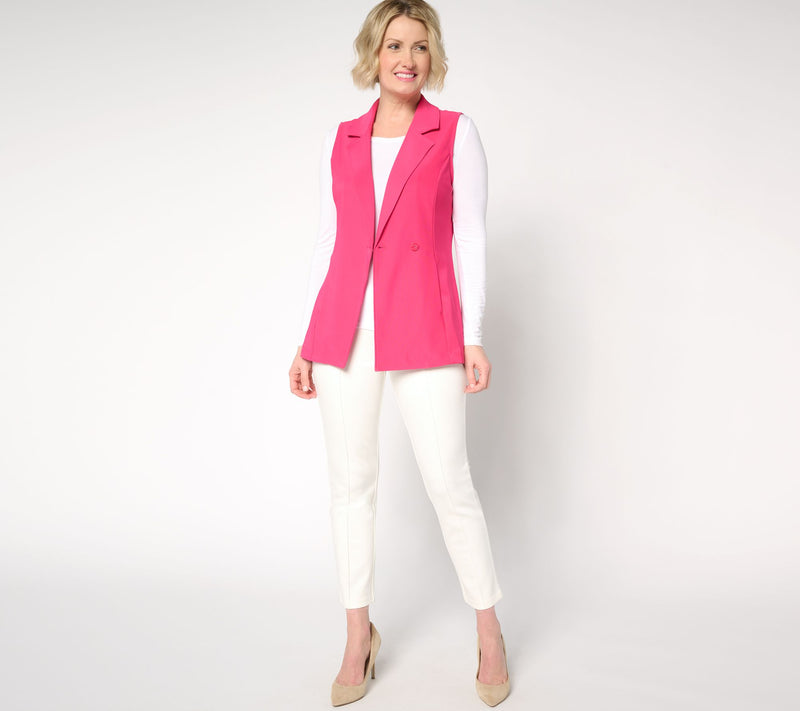 Attitudes by Renee Petite Euro Knit Vest — View 8