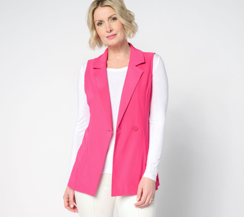 Attitudes by Renee Petite Euro Knit Vest — Main view