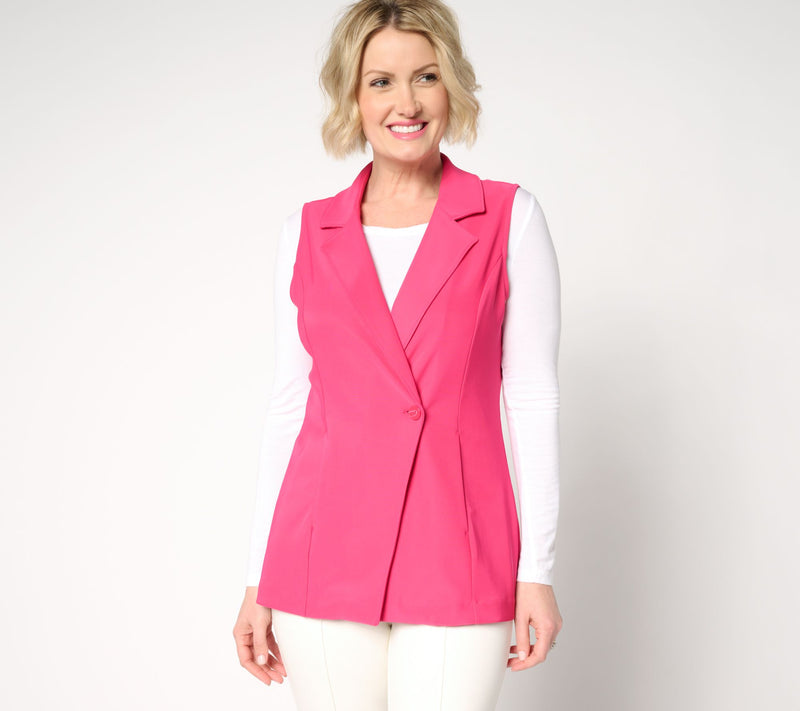 Attitudes by Renee Petite Euro Knit Vest — View 10