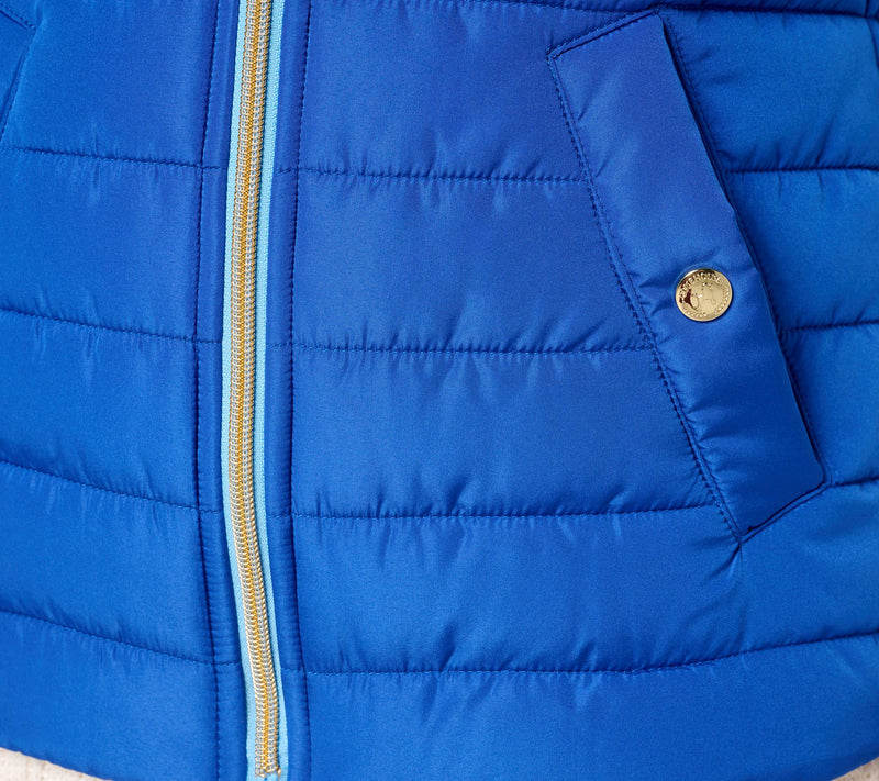 Isaac Mizrahi Live! Clubhouse Color Block Quilted Vest — View 6