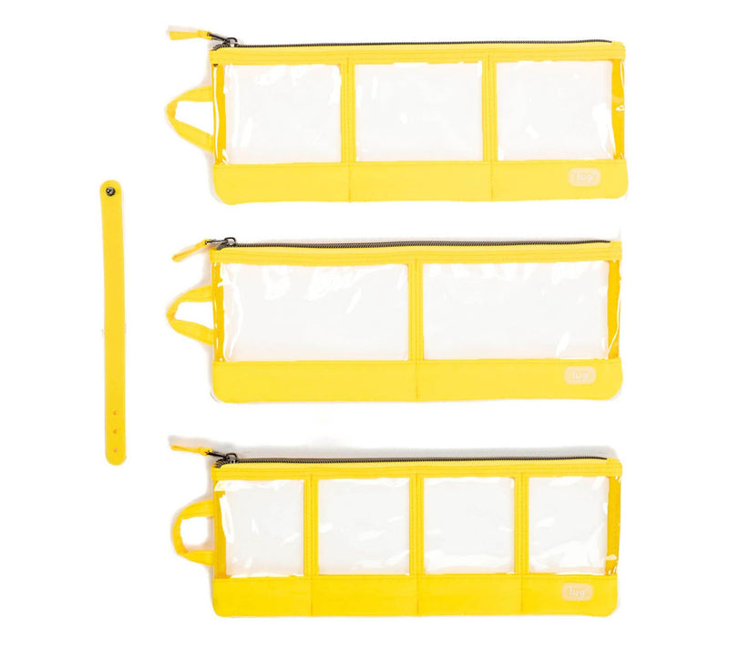 Lug Set of 3 Envelope Clearview Zip Organizers — View 11