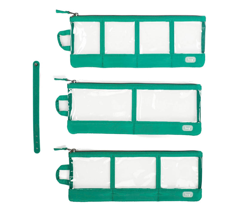 Lug Set of 3 Envelope Clearview Zip Organizers — View 12