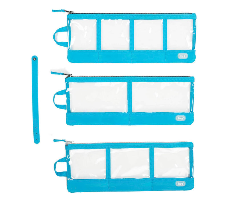 Lug Set of 3 Envelope Clearview Zip Organizers — View 14
