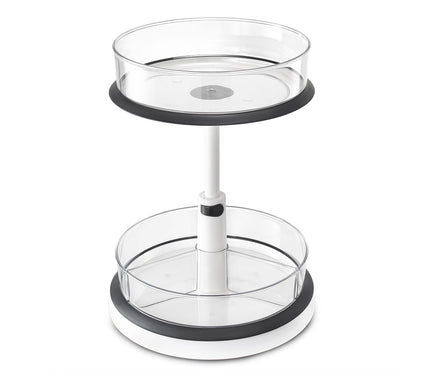 Sorbus 2-Tier Clear Lazy Susan Makeup Organizer